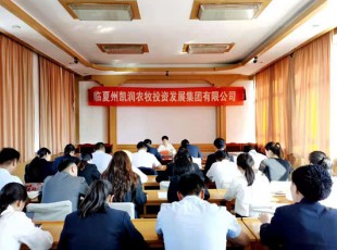 臨夏州凱潤農牧投資發展集團有限公司  召開黨史學習教育專題輔導